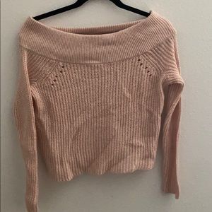 BP off the shoulder crop sweater